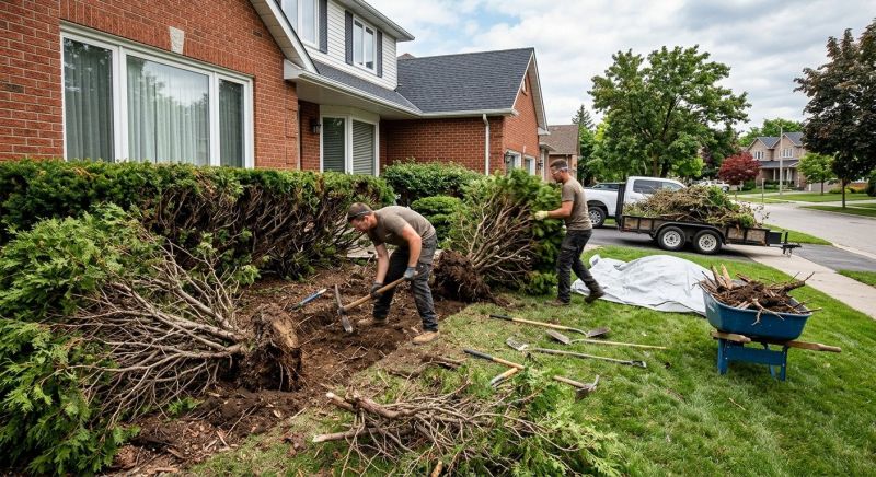 Shrub Uprooting